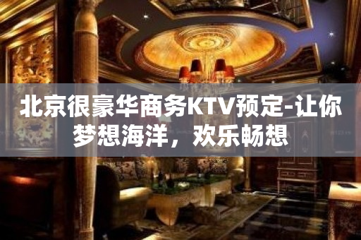 北京很豪华商务KTV预定-让你梦想海洋，欢乐畅想