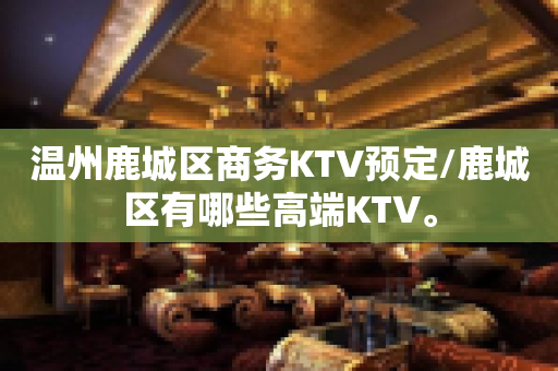 温州鹿城区商务KTV预定/鹿城区有哪些高端KTV。