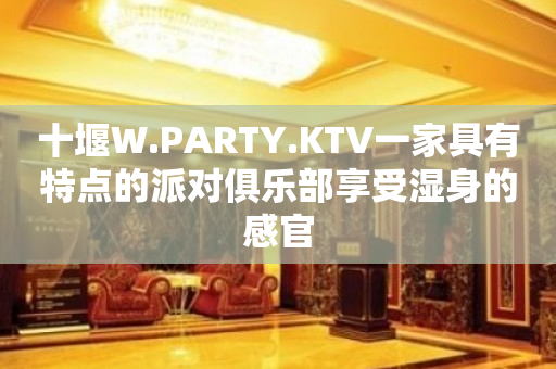 十堰W.PARTY.KTV一家具有特点的派对俱乐部享受湿身的感官