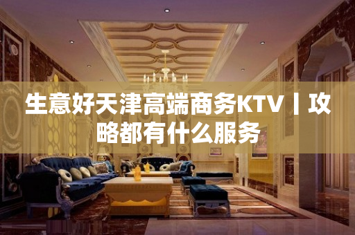生意好天津高端商务KTV丨攻略都有什么服务