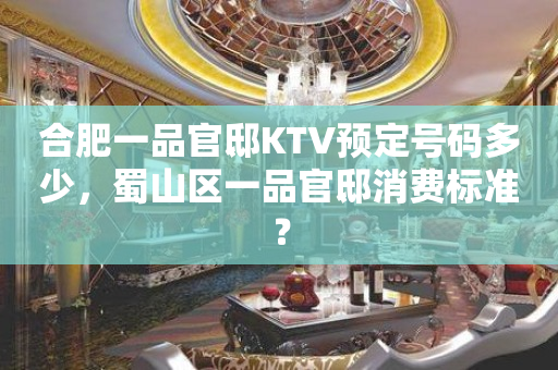 合肥一品官邸KTV预定号码多少，蜀山区一品官邸消费标准？