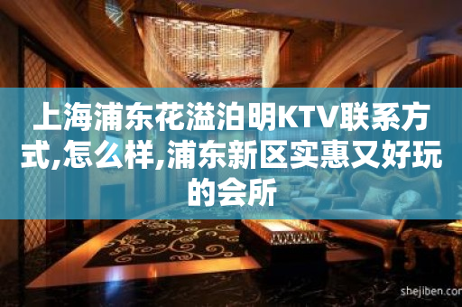 上海浦东花溢泊明KTV联系方式,怎么样,浦东新区实惠又好玩的会所