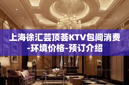 上海徐汇芸顶荟KTV包间消费-环境价格-预订介绍