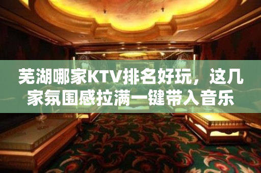 芜湖哪家KTV排名好玩，这几家氛围感拉满一键带入音乐