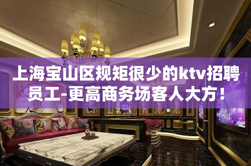 上海宝山区规矩很少的ktv招聘员工-更高商务场客人大方！
