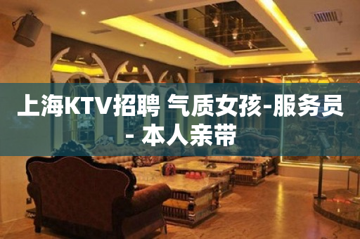 上海KTV招聘 气质女孩-服务员- 本人亲带